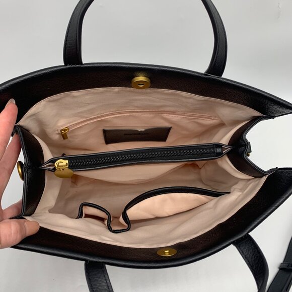 Style & Co Black Medium Boxy Tote - Picture 12 of 12